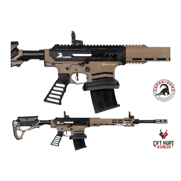 CAPRA ARMS KA-12 PRO TAN (FDE) ŞARJÖRLÜ YARI OTOMATİK AV TÜFEĞİ